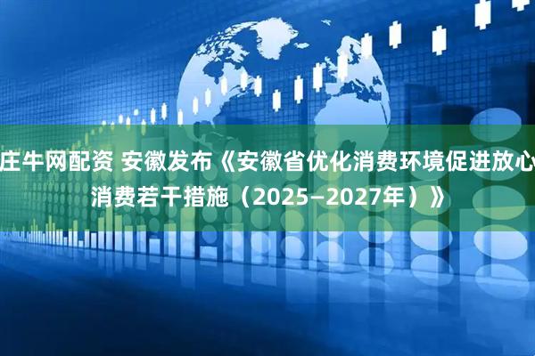 庄牛网配资 安徽发布《安徽省优化消费环境促进放心消费若干措施（2025—2027年）》